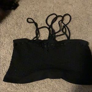 Black Daytrip Strappy Bralette